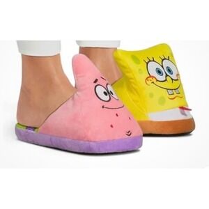 NEW SpongeBob SquarePants Women 3D Patrick Scuff Slippers Size 8 Soft Cozy